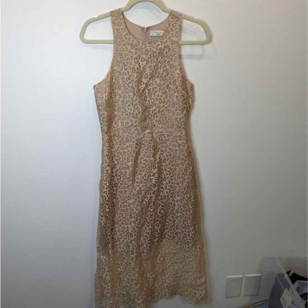 Ali & Jay Tan Leopard Print Polyester Blend Sleeveless Size S‎ Dress - Picture 5 of 5